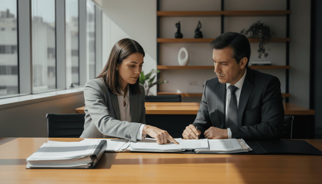 Consultoria jurídica profissional em escritório moderno de São Paulo